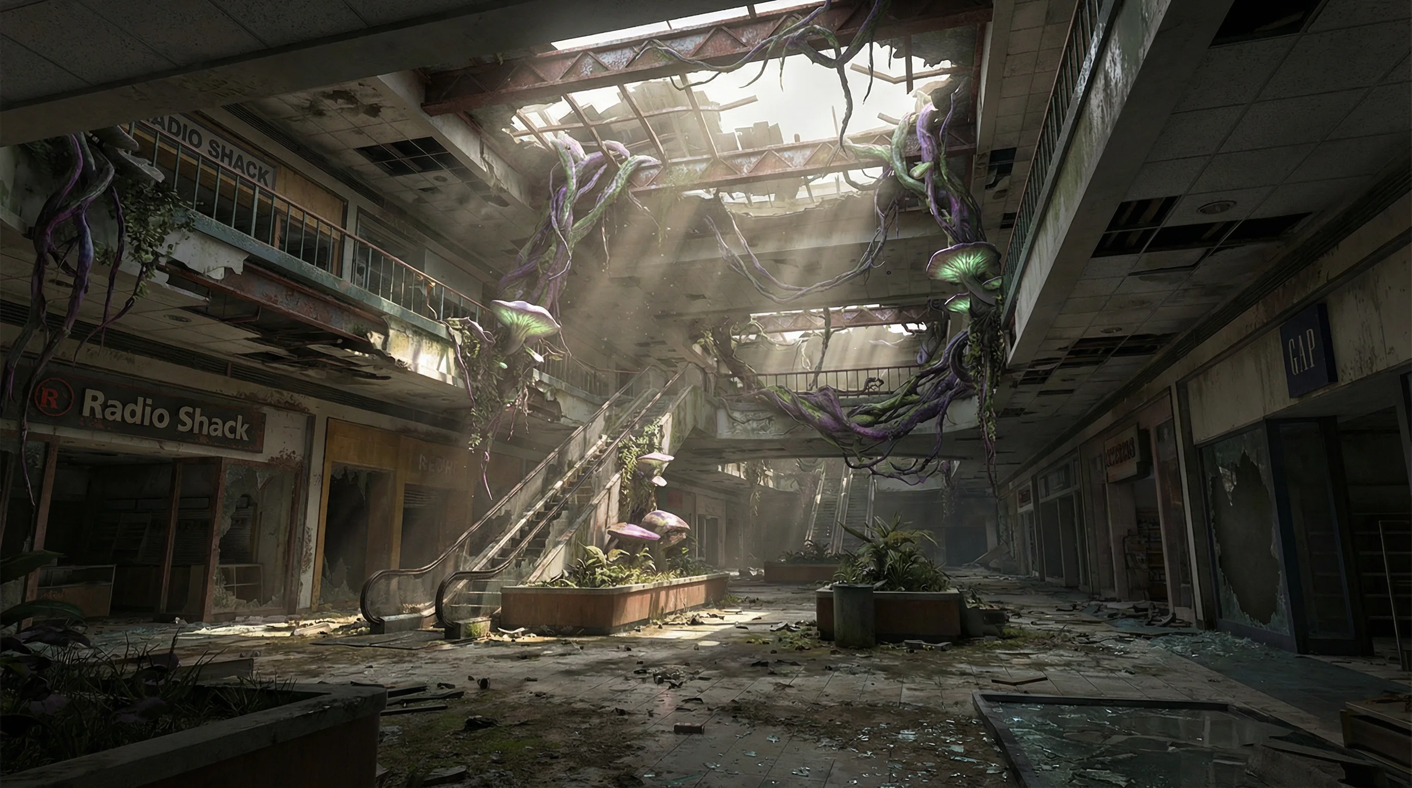 废弃商场探索记录，冰球突破 拾荒路线